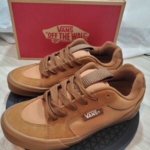NEW Vans Chukka Push Chipmunk Brown 90's Inspired Skate Shoes SIZE M9 W10.5